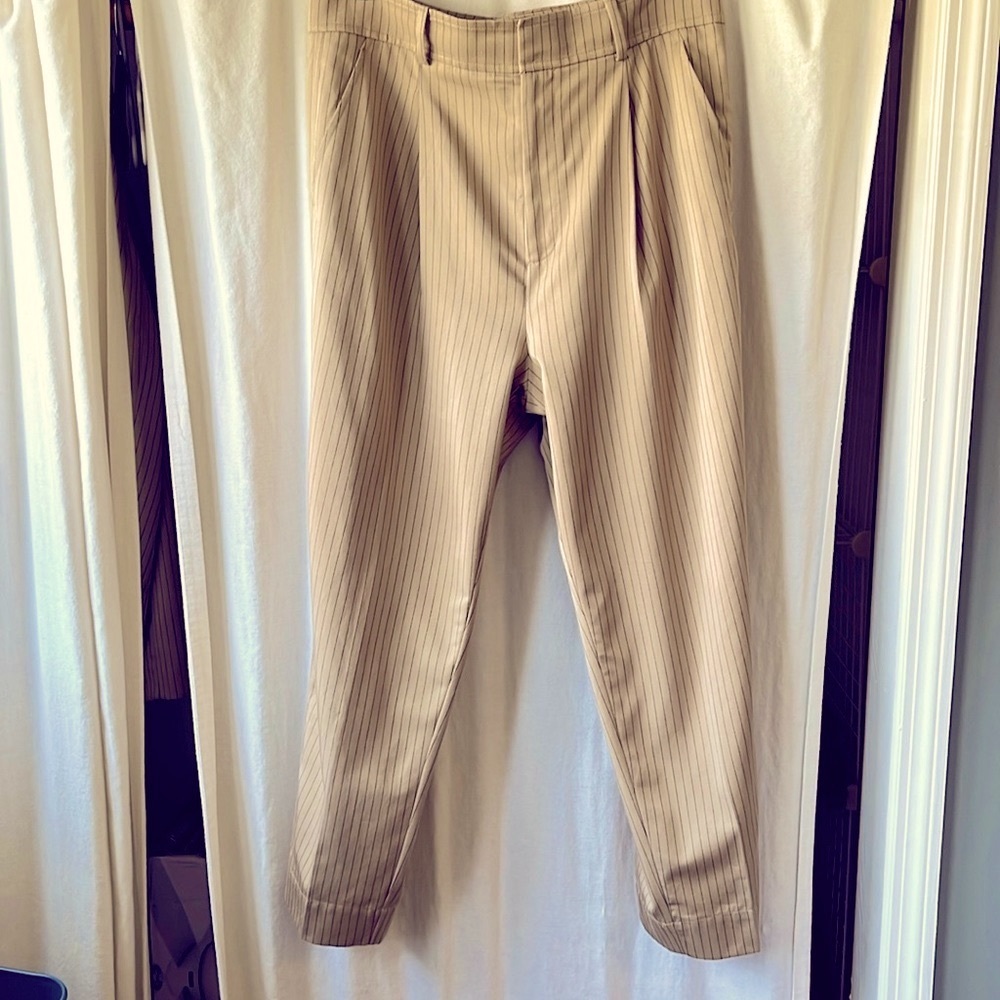 Everlane tapered tencel trousers way high, size 14